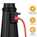 3-Head Outdoor Lamp Post Light with Outlet, 100% Aluminum Anti-Rust