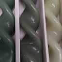 Gradient Color Taper Candles Unscented Candle Sticks 10 inch - Set of 4 Green Tapered Candles for Home Decor Kitchen Decor Wedding Decoration