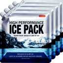 Reusable Ice Packs for Coolers Long Lasting Gel Freezer Packs for Cooler Bag Backpacks, Lunch Box, Cooler Bag, Keeps Food Cold Fresh (Set of 4)