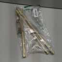 Gold Curtain Rod for Windows 28 to 48 Inch, 5/8 Inch Splice Adjustable Curtain Rod Gold with 2 Brackets, Easy Installation and Simple End Caps, For Living Room, Bedroom, Outdoor