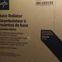 Medline Aluminum Rollator Walker with Seat, Purple, 250 lb. Weight Capacity, Lightweight, 6” Wheels, Foldable, Adjustable Handles, Rolling Walker for Seniors 