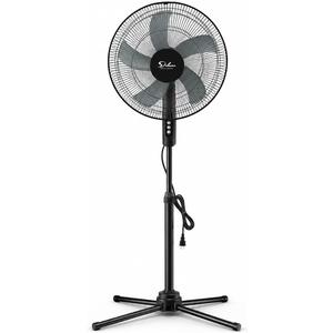 Simple Deluxe 16" Oscillating Pedestal Fan for Bedroom, 3 Speed Standing Fan, Max 1350 CFM, 18ft/s Airflow, 90° Horizontal Oscillating Floor fan for Indoor, Living Room, Home Office & Dorm