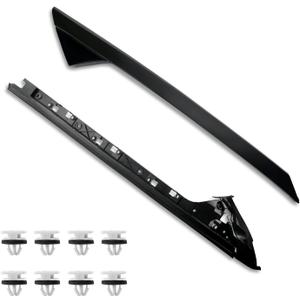 A-Pillar Molding Trim Kit Compatible with 2011-2019 Ford Explorer Left Driver Side Outer & Inner Windshield Molding Trim Replace BB5Z-7803145-AA 926-450 BB5Z-7803137-AA BB5Z-7803137-AB BB5Z-7803137-BA