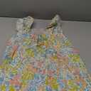 Simplee kids Baby Girls Casual Dress Toddler Smocking Dress Floral Print Sundress for Spring Summer (3T, A-pink Blue)
