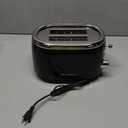 MELLERHOME RetroMod 2 Slice Toaster, Retro Looks with Upgraded Advanced Components, 7 Browning Levels, 3 Functions (Reheat, Defrost, Cancel), Removable Crumb Tray, Under Base Cord Storage, Black