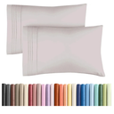 King Pillow Cases Set of 2 - Ultra Soft Hotel Quality Pillowcase Covers - Comfy, Cozy & Wrinkle Free - Shrinkage, Stain & Fade Resistant - Machine Washable Pillow Protectors - 2 Piece Set - Light Grey