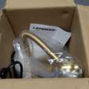 LEPOWER Metal Desk Lamp, Adjustable Goose Neck Table Lamp, Eye-Caring Study Desk Lamps for Bedroom, Study Room and Office (Gold)