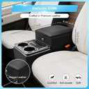Center Console Between Seats for Minivans, Featuring Cup Holders, Coin Compartment, and Card Slot Center Console for Trucks, Minivans, and SUVs Front Seat Bench Center with Locking (Regular)