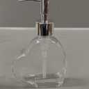 UHEY HOME Glass Soap Dispenser, 6.7oz Refillable Liquid Soap Dispenser with Rust-Proof Plastic Pump for Kitchen and Bathroom