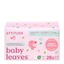Attitude Eco-Conscious Disposable Diapers, EWG Verified, Size 1/Newborn (< 9 lbs), Ultra Absorbent for Baby, Vegan & Plant-Based, 28 Count