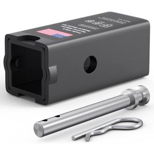 TangMiGe Trailer Hitch Receiver Extender Adapter Reducer Sleeve Set, 3 to 2-1/2 or 2 Inch, 2-1/2 to 2 Inch, 3" 2.5" 2" Receiver Hitches Towing Accessories, with Pin and Clip