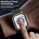 WSKEN for Apple Watch Ultra 3/Ultra 2/Ultra Screen Protector 49mm,9H Tempered Glass + Titanium Alloy Frame, [Keep Original] [Touch Sensitive] Lightweight Protective Glass Film for iwatch Ultra 3/2/1
