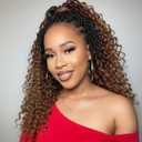 Fulcrum Goddess Locs Crochet Hair 14 Inch, 8 Packs New Faux Locs Crochet Hair for Black Women, Crochet locs with Curly Ends (14Inch (Pack of 8), 1B/30/27#)