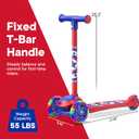 3 Wheel Scooter for Kids, Smooth Light Up LED Front Wheels, Wide Anti Slip Deck, Rear Foot Brake, Easy Lean to Steer Maneuvering, Indoor & Outdoor Ride On Toys for Ages 2 Up,