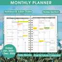 4 x Ymumuda Academic Planner 2026, Daily Weekly and Monthly Calendar Planner (Jan. 2026-Dec. 2026),8.4"6.3", Hardcover Notebook Teacher Supplies, Premium Thick Paper, Planners for School Work Office