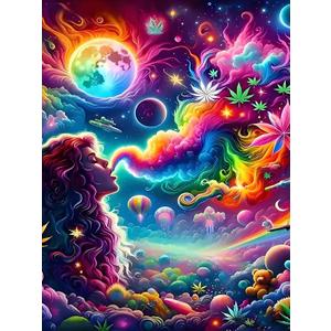 Diamond Art Kits for Adults, 1216 inch 5D Starry Sky Diamond Painting Kits for Adults Beginners DIY Full Drill Gem Crystal Canvas Art Painting for Home Wall Decor Gift