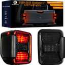 Gladiator JT Tail light, LED Tail Lights Compatible with 2020-2025 Jeep Gladiator JT, JT Brake Light Reverse Light Turn Signal Lamp Daytime Running Lamps DRL Side Marker Light Assembly