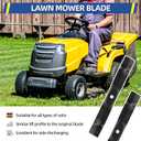GICOOL GX22151 GY20850 Mower Blades Compatible with John Deere D110, D130, D100, D105, D125, S100, E100, LA105, LA115, LA125 Lawn Tractors, 2-Pack