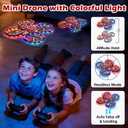 Spider Mini Drone for Kids, RC drone with LED Lights, Indoor & Outdoor Flying Toy for 8-12 Years Old Boys, 3 Speeds Mode, 360 Flips, Auto Hovering, Headless Mode, Easter Birthday Gifts for kids
