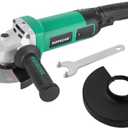 Hoteche 5-Inch Angle Grinder 11-Amp Heavy Duty Variable Speed Power Grinder Corded Electric Grinding & Cutting Tool for Metal, Quick-Change Disc Compatible(Tool Only)