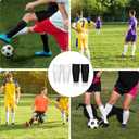 2 Pairs Soccer Shin Guard Sleeves Youth with Pockets,Soft Breathable Soccer Shin Pad Holder Sleeve Socks,Protective Leg Guard Covers with Pocket for Teenagers Kids Adults,Football(M Size)