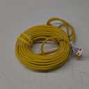 Outdoor Extension Cord Waterproof 100 FT, Yellow 14/3 SJTW Heavy Duty, Flexible 100% Copper 3 Prong Extension Cord for Lawn, Garage,UL Listed
