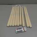 Homemory 9 Pcs Flameless Taper Candles with Remote Timer Dimmer, 11 inches Ivory Taper Candles Battery Operated, Plastic LED Candlesticks with Flickering Flame for Halloween Christmas Church Wedding