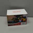 HGJ C7 60 LED Battery Operated Christmas Lights,Battery Powered Multicolor Waterproof Bulbs,21.3 FT 8 Modes with Auto On/Off Time for Xmas Tree Garden Patio Indoor Outdoor Christmas Decorations