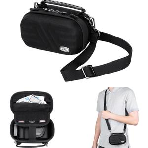 JJC Portable Carrying Case Pouch for Canon PowerShot V1 G7X III II, Sony ZV-1F ZV-1 II ZV1 RX100 VII, Olympus TG-7 TG-6 TG-5, GoPro Hero DJI Osmo Action Cameras, Travel Protective Bag with Neck Strap