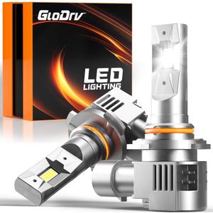 [2026 Upgraded] 90 05 LED Light Bulbs for Cars, 6500K Cool White, 75,000LM, 1:1 Halogen Beam, All-in-One Mini Design, Canbus Ready, Plug and Play, IP68 Waterproof, Fog Light, Pack of 2