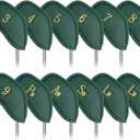 CRAFTSMAN GOLF 12pcs or 1pc Thick Synthetic Leather Golf Iron Head Covers Set Headcover Fit All Brands Callaway Ping Taylormade Cobra Etc. Also Custom Name