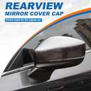 Car Rearview Mirror Cover Cap Housing Protective Cover for Exterior Mirrors Fit for Mazda CX-5 CX5 2017 2018 2019 2020 2021 Car Accessories(Black, Left Driver Side