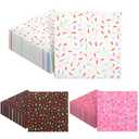 MotiMind 150 Pcs Donut Sprinkles Napkins Ice Cream Donut Party Supplies Disposable 2 Ply Paper Napkins Hand for Dessert Birthday Baby Shower Treats Cupcake Party Table Decor Dinner