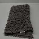 Bathroom Rugs 15x23, Extra Soft Absorbent Chenille Bath Rugs, PVC Backing Quick Dry, Machine Washable Bath Mats for Bathroom Floor, Tub and Shower, Home Decor Accessories, Dark Grey
