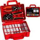 PEBA Crimping Tool and JST Connector Kit, 30 Types of 1.0mm JST-SH, 1.25mm JST-GH, 1.5mm JST-ZH, 2.0 mm JST-PH Connectors & Contacts, Crimping Pliers AWG 32-22 for 1.0mm - 2.0mm Pitch Pin Terminal