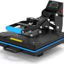 Delclynee 15" x 15" High Pressure Heat Press Machine for T Shirts, Industrial-Quality Digital Sublimation Printer for Heat Transfer Vinyl