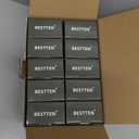 BESTTEN GFCI Outlet 15 Amp with Super Slim Design, GFI Electrical Outlet with LED Indicator, Non-Tamper-Resistant GFCI Receptacle, Wallplate Included, ETL Certified, 10 Pack, White