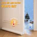 MAXTID Large Door Draft Stopper 30 Inch for Small Size Bedroom Door Fits 0.5 to 1.7" Gaps White Under Door Draft Blocker Doors Seal Gap Draft Guard for Bottom of Doors