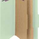 Smead Pressboard Classification File Folder with SafeSHIELD Fasteners, 2 Dividers, 2" Expansion, Legal Size, Gray/Green, 10 per Box (19076)