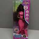 Barbie Fashionistas Doll #217 with Brown Wavy Hair Half-Up Half-Down & Pink Dress, 65th Anniversary Collectible Toy