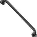 Anti-Slip Black Grab Bar 24 Inch, iMomwee Stainless Steel Bathroom Grab Bars with Knurled Grip, Wall Mounted Shower Handle Bath Handle, Safety Bars for Senior Elderly Handicap
