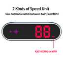 VJOYCAR New Colorful Speedometer HUD GPS Digital Speed Meter MPH KM/H Speedo Head Up Display for Cars Trucks, USB Cable Plug & Play (7 Color/MPH KM/H)