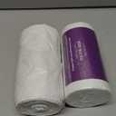ProCure 7-10 Gallon Clear Garbage Can Liners, 100 Count - Small - Medium Trash Can Liners - High Density, Thin, Lightweight, 8 Microns - for Office, Home, Hospital Wastebaskets - 2 Coreless Rolls