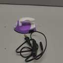 Honoson Mini Craft Iron Mini Heat Press Small Iron 3.93 x 2.36 x 2.76 in Portable Handy Tiny Flatiron with Charging Base Accessory for Fuse Bead Patch DIY Heat Transfer Vinyl(Purple)