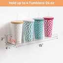 upsimples Acrylic Shelves for Bathroom Storage, 15" Floating Shelves Wall Organizer for Perfume, Make up, Skincare, Kids Bookshelf for Bedroom, Nursery, Living Room Decor, Clear, 4 Pack