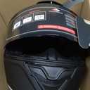 Full Face Motorcycle Helmet,Helmets for Adults Motorcycle, MG611 Motorbike Racing Street Bike Helmets with Black Visor for Men Women,DOT Approved (Matte Black, XL)