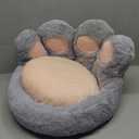 Cartoon Bear Paw Cat Claw Cushion - Half-Surround, Lazy One-Piece Sofa, Office Seat, Student Seat (Deep Space Gray, 60cm*70cm)