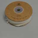 Vitalizart 1" x 30 Yd Chiffon Ribbon Ivory White Silk Like Handmade Fringe Fabric Ribbons for Wedding Invitations Bridal Bouquets Party Decoration Gift Wrapping Bow Making