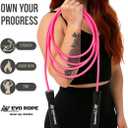 Evo Rope | 1.1LB Weighted Jump Rope for Women & Men Adjustable 10mm Heavy PVC Skipping Rope for Fitness, Ideal for High-Intensity Training, MMA, Boxing, CrossFit, Weight-loss Workouts