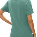 XIEERDUO Womens T Shirts V Neck Summer Tops Basic Short Sleeve Shirts 2 Pack/3 Pack (S)